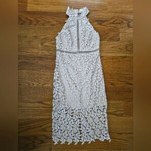 Bardot Combination Halter Cocktail Dress
